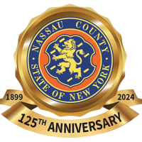 125th Nassau County anniversary logo